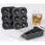 Ice cube tray set with round and square ice molds, perfect for cocktails and drinks