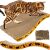 Purlov Cat Wave cardboard cat scratcher with catnip and spare part