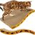 Cat scratching Purlov Cat Wave, cardboard cat scratcher and lounger