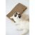 Cat lying on Purlov Cat Wave scratcher, cat scratcher and bed