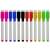 Set of 12 dry erase markers with eraser caps, 6 colors, Maaleo brand