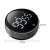 Black magnetic digital kitchen timer with dimensions shown