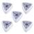 5 pack Mercaton® Push Free self-adhesive towel holders, white, 5 x 2.3 cm, triangle shape