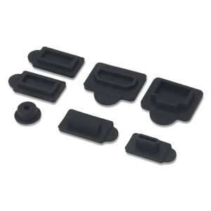 7 силиконови капачки за портовете на конзолата PlayStation 5, черен - Технически статии и електроника