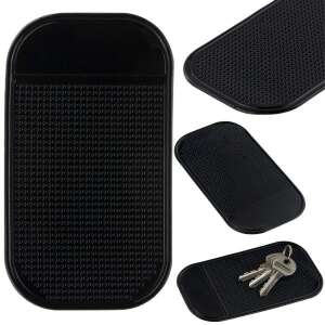 Black silicone non-slip pad for car dashboard, phone holder, key holder, AMIO NSM-02 - Car Phone Holder