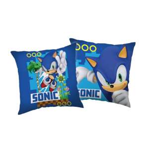 Dekoratívny vankúš Sonic the Hedgehog, 40x40cm, modrý vankúš - Posteľná bielizeň