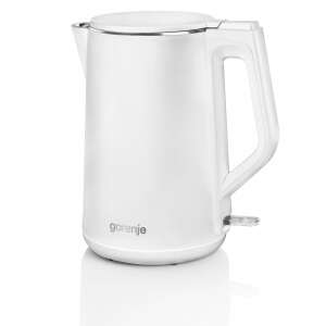 Gorenje 737894 biały czajnik elektryczny, 1,5 l, 2200 W - Czajnik, Opiekacz do kanapek, Blender, Toster i Wirówka i prasa do owoców