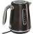 Sage the Soft Top Luxe 1.7L electric kettle in black stainless steel, angled view