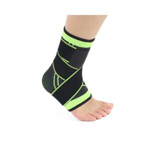 VivaFit bokaszorító stabilizáló pántokkal, fekete és zöld színben, fehér alapon - Vivafit