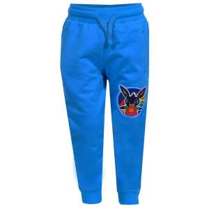 Spodnie dresowe Bing Bunny w kolorze niebieskim dla niemowląt, z nadrukiem Bing Bunny na nogawce - Bing