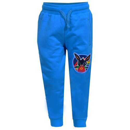 Spodnie dresowe Bing Bunny w kolorze niebieskim dla niemowląt, z nadrukiem Bing Bunny na nogawce