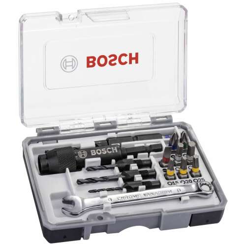 Bosch Drill&Drive fúró és csavarozó készlet bútorépítéshez, 20 részes