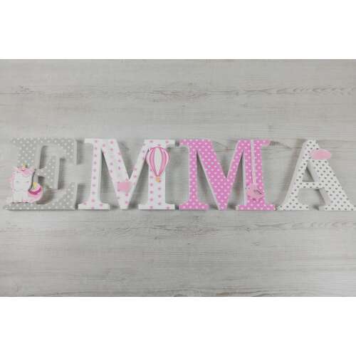 Emma stílusú prémium dekor betű
