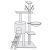 Springos 5-Level Cat Tree Entertainment Center - Diagram