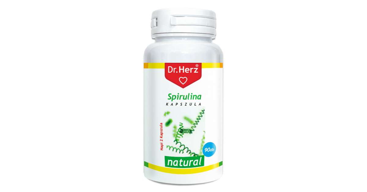 Dr. Herz Spirulina alga kapszula 90db Pepita.hu