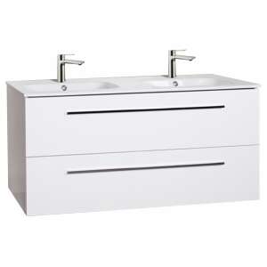 Mască de toaletă Almeria 120 cu 2 sertare 76514300 - Wellis