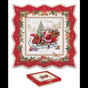 Porcelántálca 30x30cm, dobozban, Christmas Memories 78946028 - Tálca