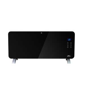 Leziter PN2400G Hekla Elektroheizung, schwarz, Vorderansicht - Elektrische Heizkörper