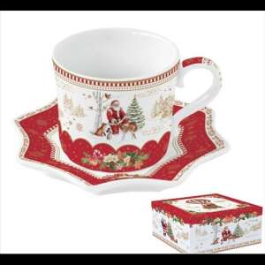 Porceláncsésze + alj 250ml, dobozban, Christmas Memories 78946218 - Teáscsésze