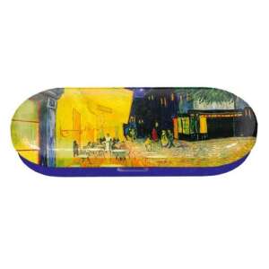 Fridolin metal eyeglasses case with Van Gogh's Café de Nuit painting, 16x2.8x6.6cm - Dressing Accessory