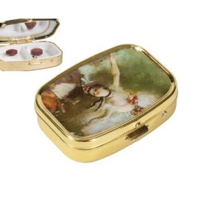 Fridolin gyógyszeres doboz Degas The Star dizájn, 2 rekeszes - Gyógyszeradagoló