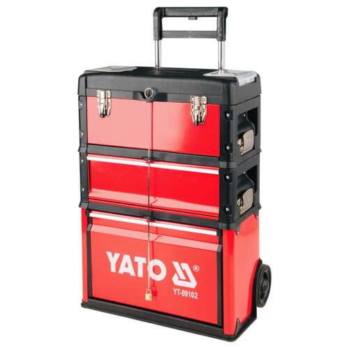 YATO 2-Drawer Rolling Tool Chest, 52x32x72 cm