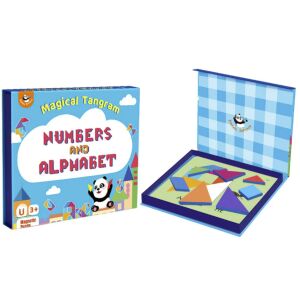 Panda Juniors Mágneses Tangram - Számok és Betűk - Oktató Játék