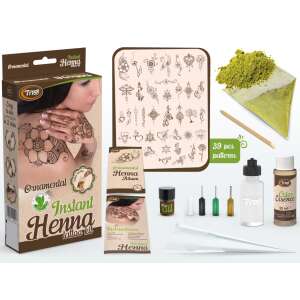 TyToo Instant Ornamental Henna Tattoo Kit, henna powder, color essence, henna album, henna tube, applicator, instructions - TyToo