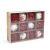 Karácsonyfadísz Gömbök Christmas Ornaments Set - Red and White - 12 pcs in box