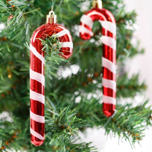 Karácsonyfadísz Cukorbotok - 6 db - 13 cm