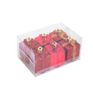 Karácsonyfadísz szett - piros ajándék - 4,5 cm - 6 db / szett 76531133 