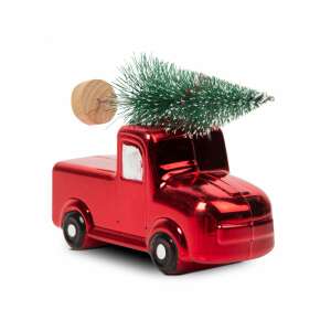 Red truck with Christmas tree ornament, 10 x 4.5 x 8 cm - Nonbrand Christmas tree ornament