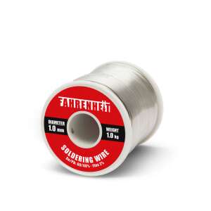 1 kg roll of 1 mm diameter soldering wire with 60/40 Sn/Pb ratio and 2% flux - Fahrenheit