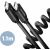 Axagon 1.1m USB-C coiled cable for data sync and fast charging