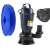 Champion submersible pump with grinder for dirty water, 20m fire hose, 3950W, 20000l/h