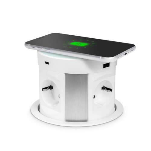 Rejtett Elosztó rejtett elosztó vezeték nélküli töltéssel és USB portokkal