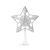 Silver star Christmas tree topper ornament