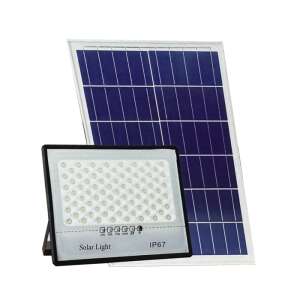 THO LS-MTX-60W Solar Street Light, 60W LED Floodlight with Solar Panel, IP67 Waterproof, Motion Sensor - Garden