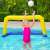 Girl playing water polo with Bestway inflatable goal