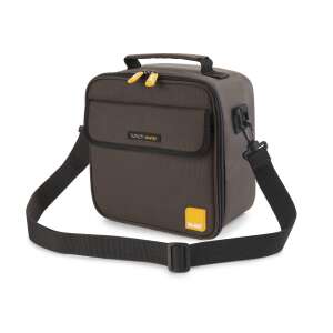 Ibili Lunch Away insulated lunch bag, black with orange accents, with shoulder strap - Kitchen Utensils & Gadget
