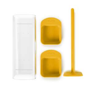 Ibili Wurstfüller-Set, gelb, Glas und Silikon, enthält Wurstfüller, zwei Formen und einen Stopfer - Ibili Küchenaccessories