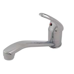 Konyhai csaptelep, Daemi, hosszú bútorcsap 22 cm, kerámiapatron 40 mm, fényes króm