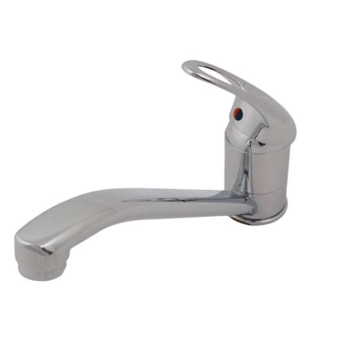 Konyhai csaptelep, Daemi, hosszú bútorcsap 22 cm, kerámiapatron 40 mm, fényes króm