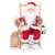 Mikulás a hintaszéken ülve, karácsonyi dekoráció, 46 cm