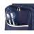 Isotrade insulated cooler bag with side pocket for water bottle, blue, close up
