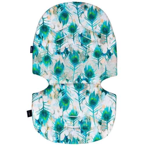 Perna pentru cărucior Womar Zaffiro, Potrivire universală, Bumbac, Model de păun