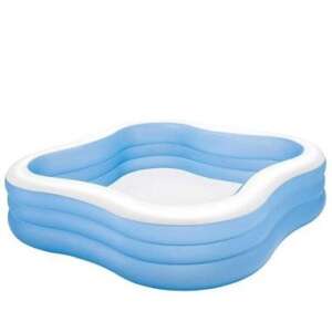Intex inflatable family pool, 229 x 229 cm, 1215 liters, blue and white - Garden Pool