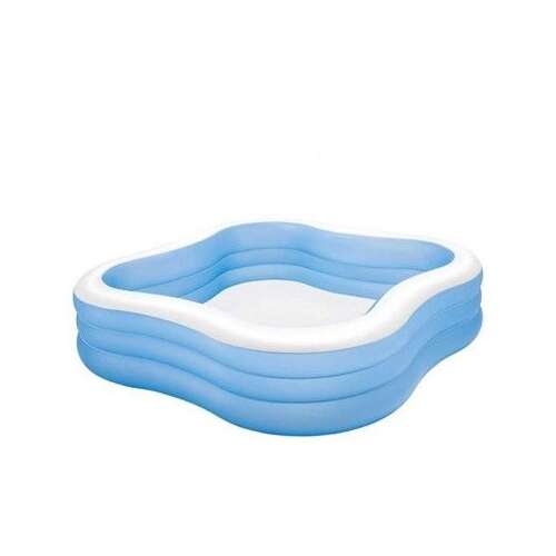 Intex inflatable family pool, 229 x 229 cm, 1215 liters, blue and white