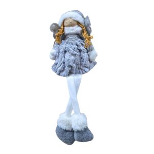 Full view of Edelman Grey Angel Christmas Decoration - Nonbrand Christmas Decoration