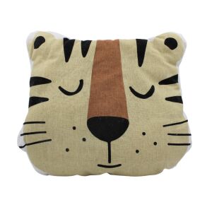 Pernă Animal Tigru 35x40 cm, pernă decorativă drăguță cu fața de tigru - Lenjerie de pat